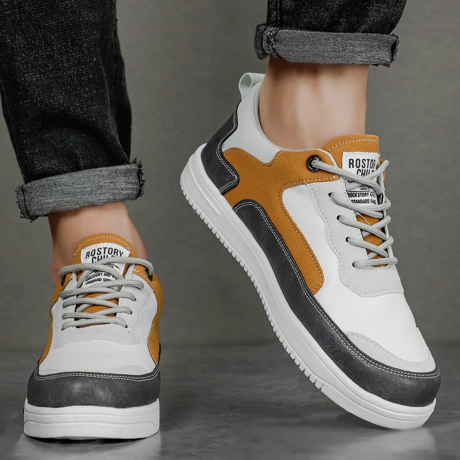 ActiveStep Herren Lederschuhe für Outdoor-Wanderschuhe