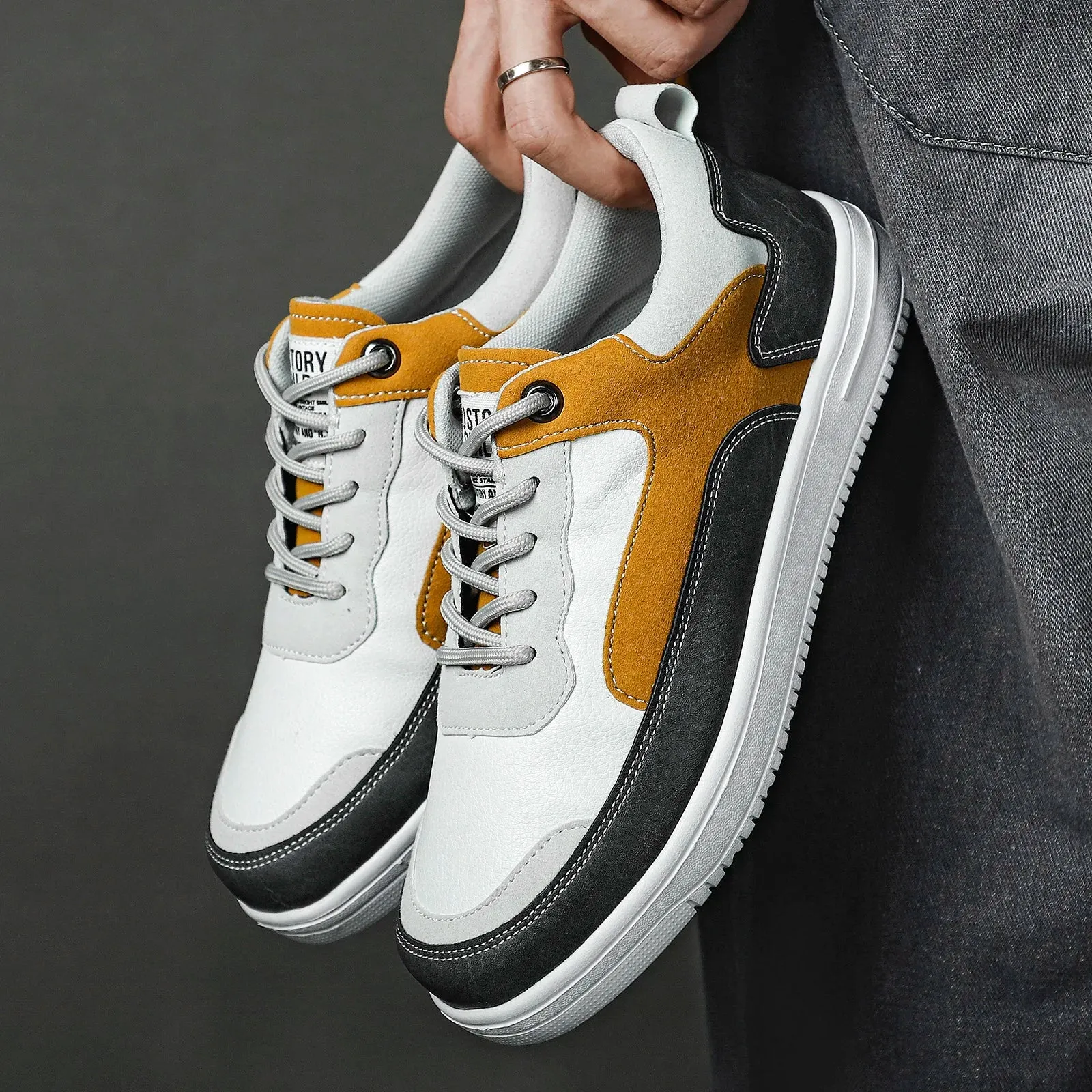 ActiveStep Herren Lederschuhe für Outdoor-Wanderschuhe
