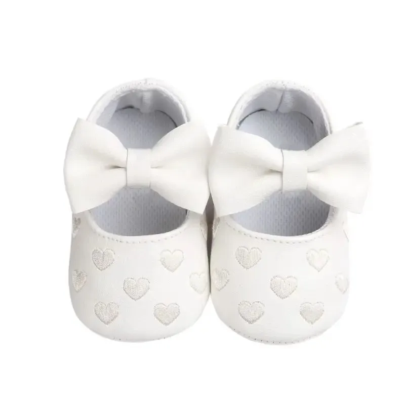 Anti - Slip Baby Shoes - Soft Crawling Shoes With Bow For Girls