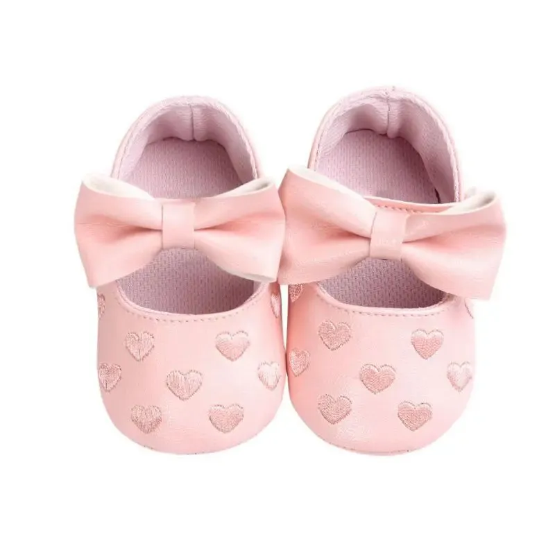 Anti - Slip Baby Shoes - Soft Crawling Shoes With Bow For Girls