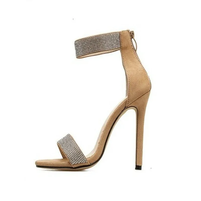 Back To School Outfits  Summer Thin High Heels Shoes Sandals