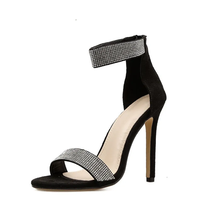 Back To School Outfits  Summer Thin High Heels Shoes Sandals