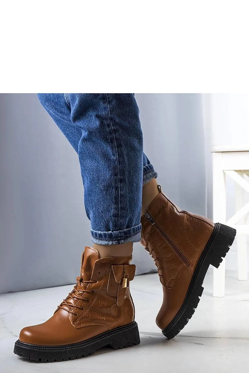 Brown insulated trapper boots