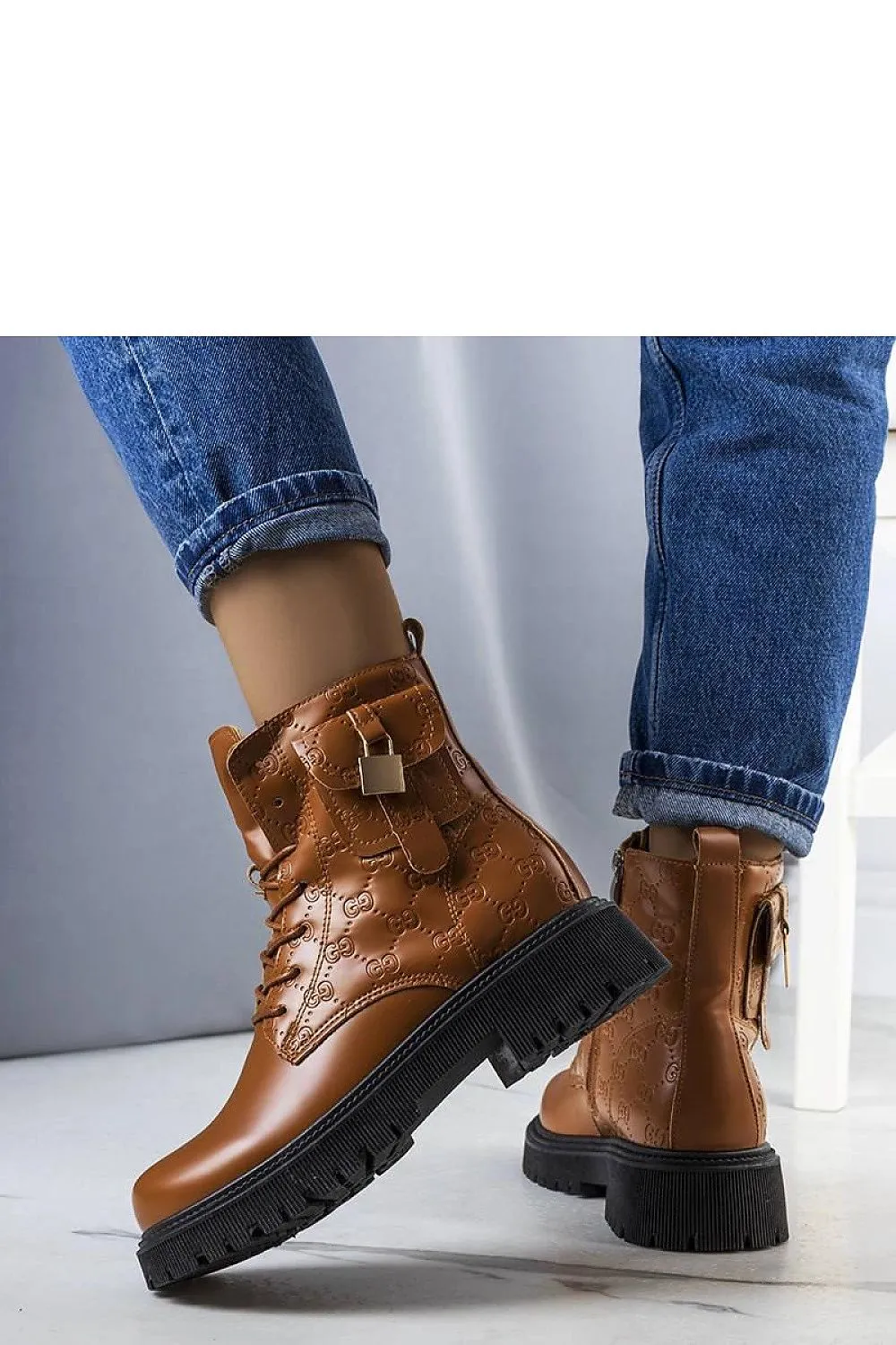 Brown insulated trapper boots