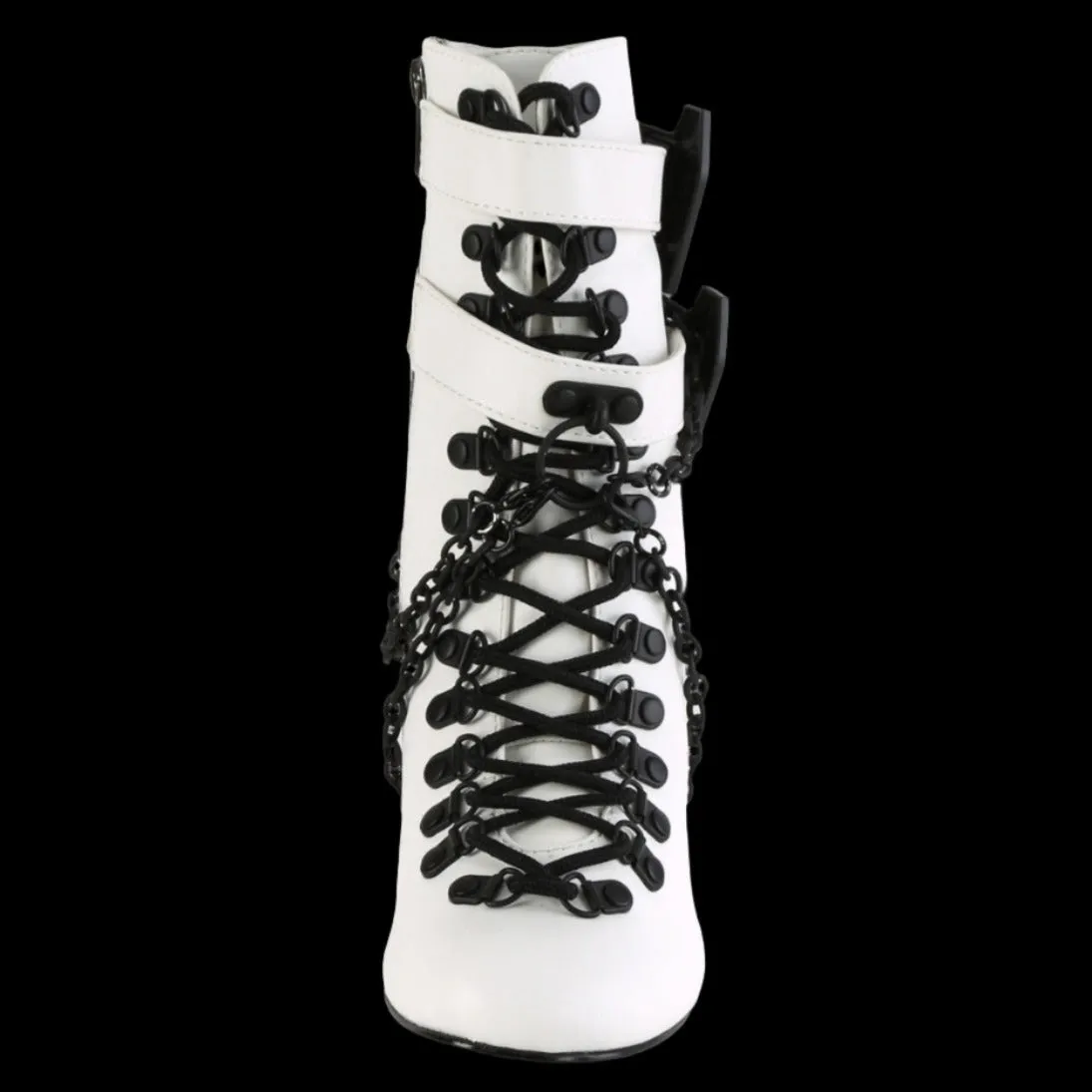 DemoniaCult VIVIKA 128 White Boots