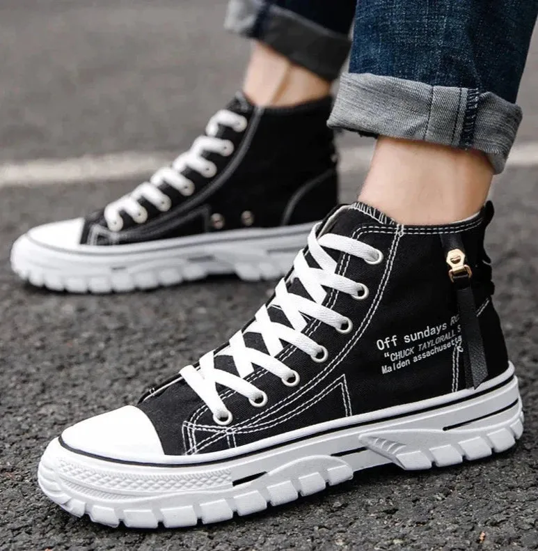 Hugo - Hochgeschnittene Canvass-Schuhe