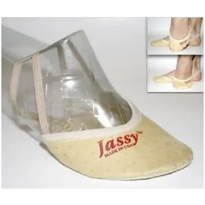 Jassy Rhythmic Gymnastics Half Shoes; Model: "PS03MF" Color - "Beige"