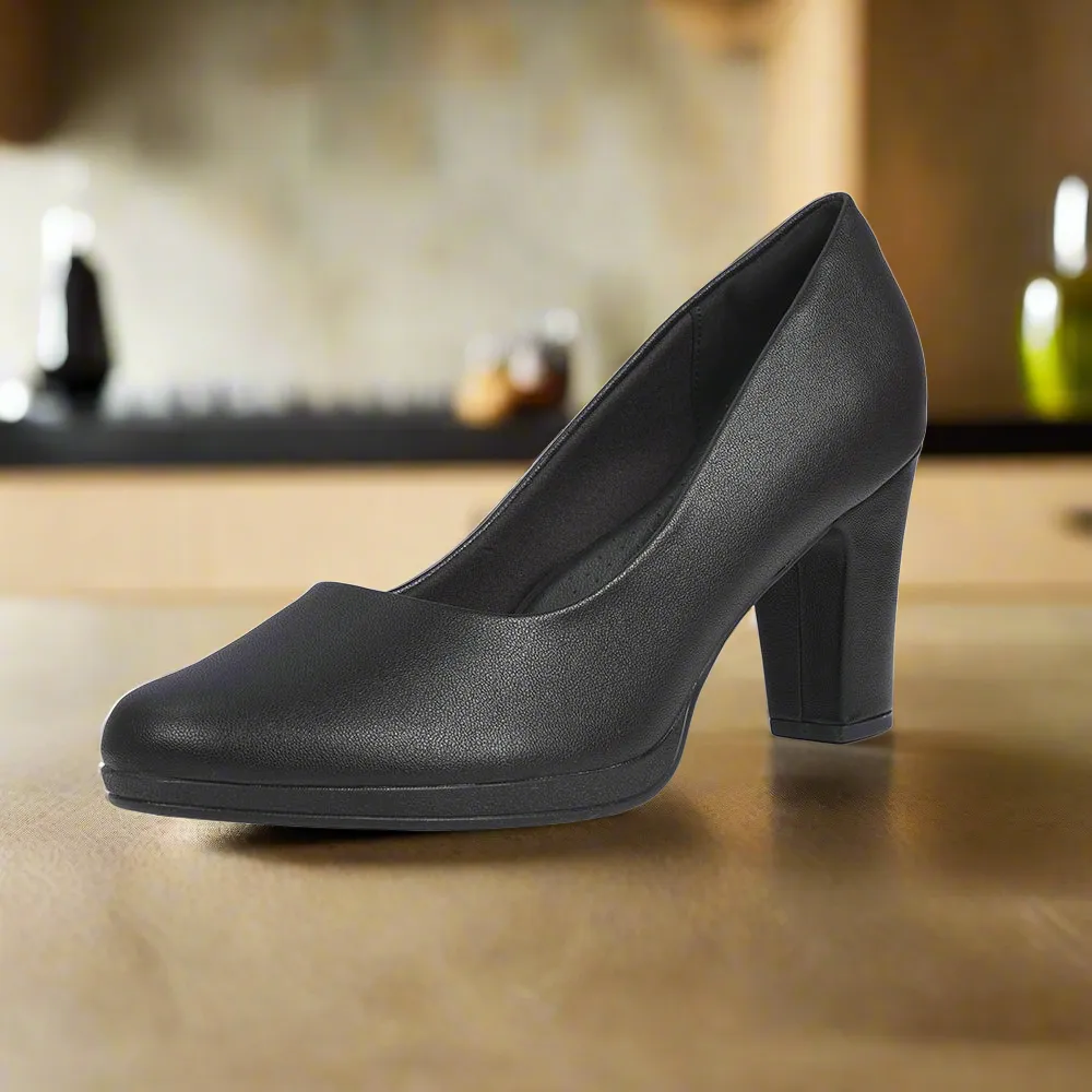 Piccadilly Crew Shoes - Black High heel