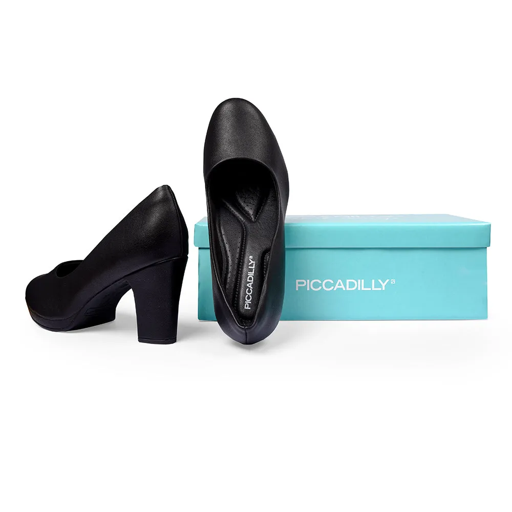 Piccadilly Crew Shoes - Black High heel