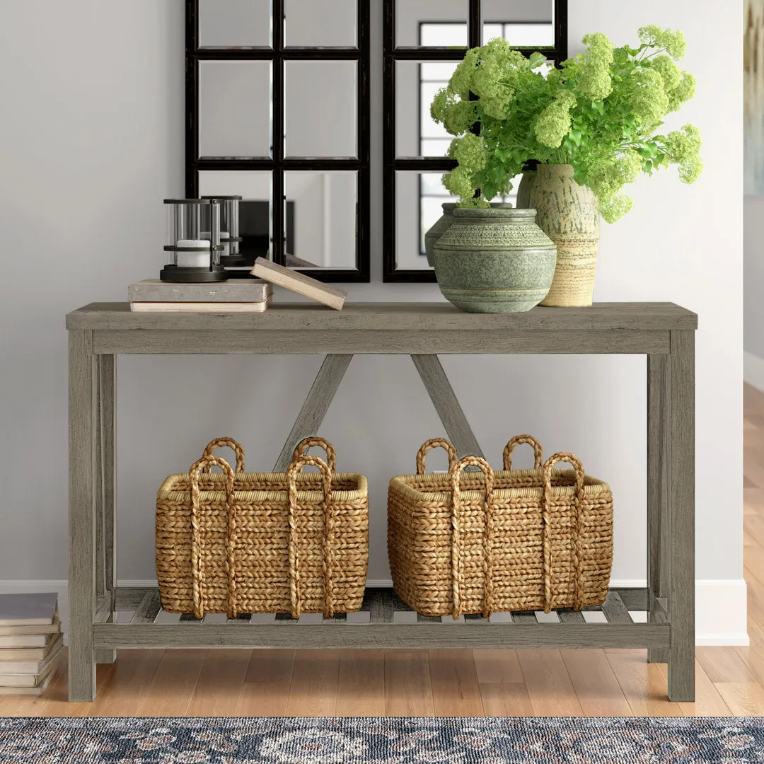 Rakira Modern Farmhouse Console Table Red Barrel Studio® Color: Gray Wash