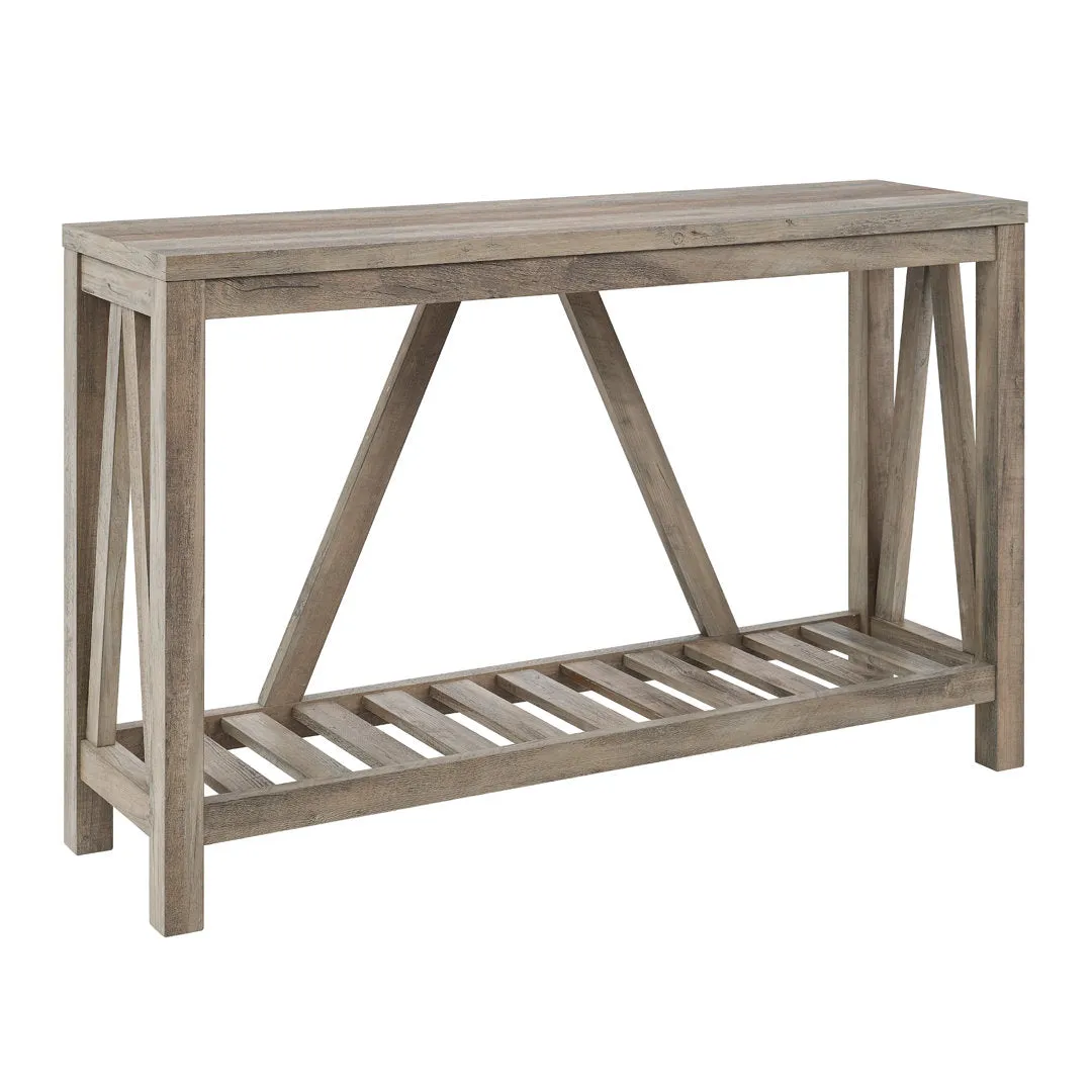 Rakira Modern Farmhouse Console Table Red Barrel Studio® Color: Gray Wash