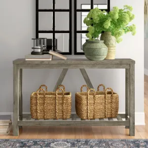 Rakira Modern Farmhouse Console Table Red Barrel Studio® Color: Gray Wash
