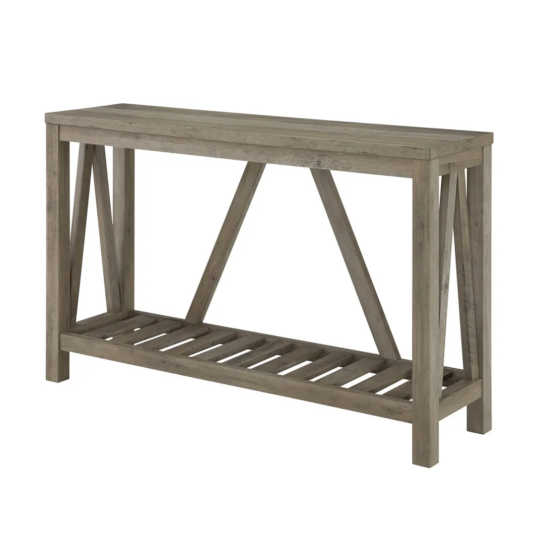 Rakira Modern Farmhouse Console Table Red Barrel Studio® Color: Gray Wash