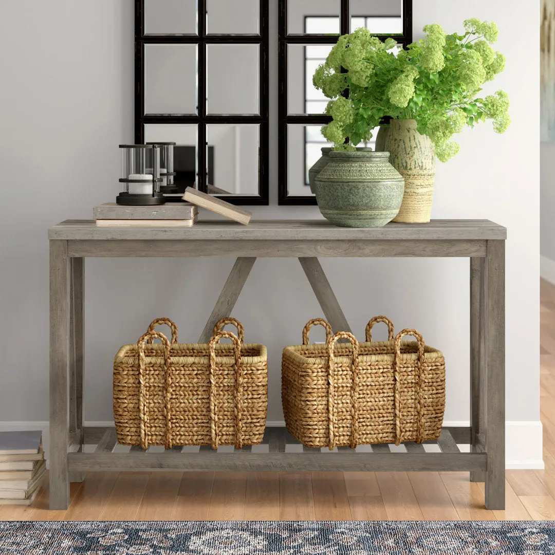 Rakira Modern Farmhouse Console Table Red Barrel Studio® Color: Gray Wash