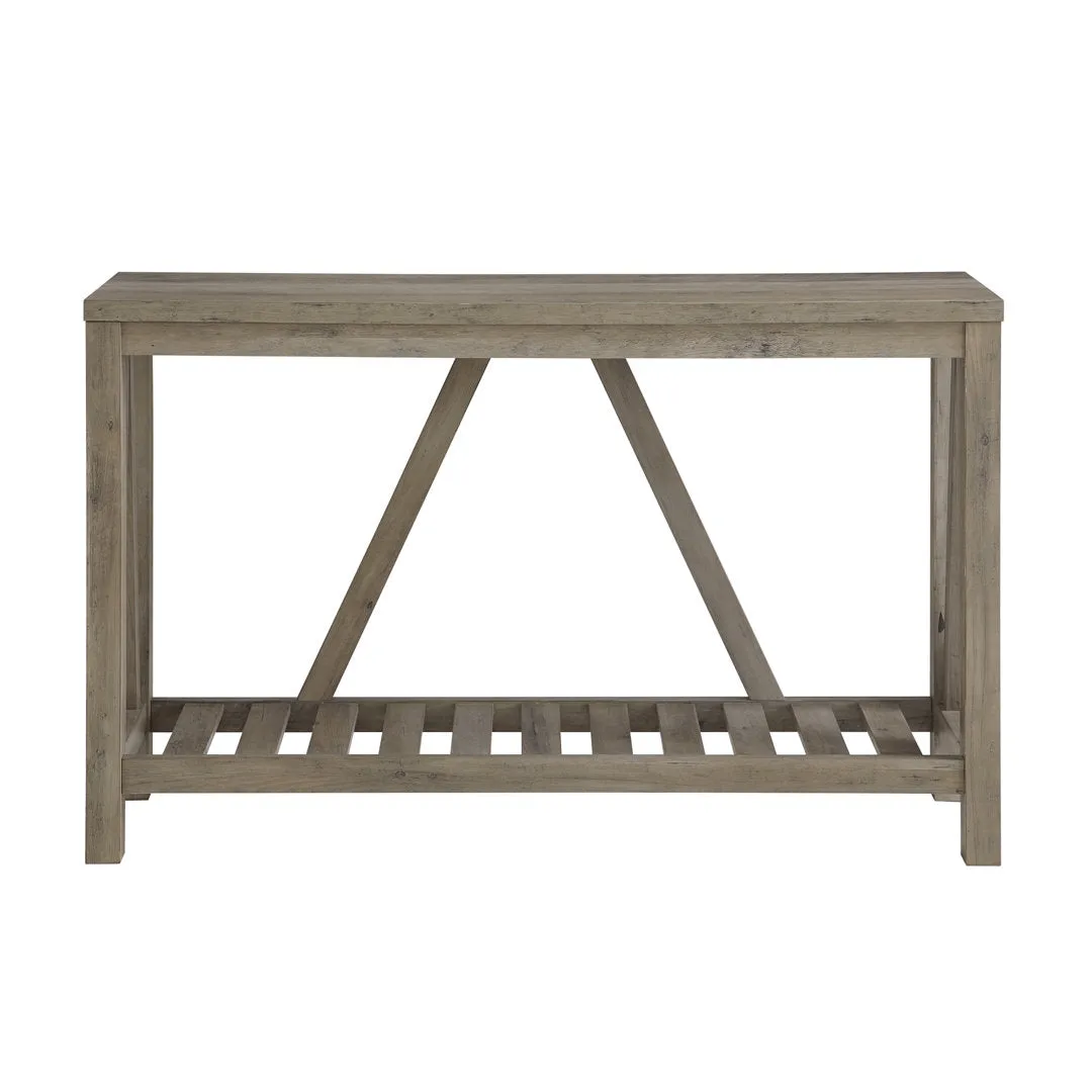 Rakira Modern Farmhouse Console Table Red Barrel Studio® Color: Gray Wash