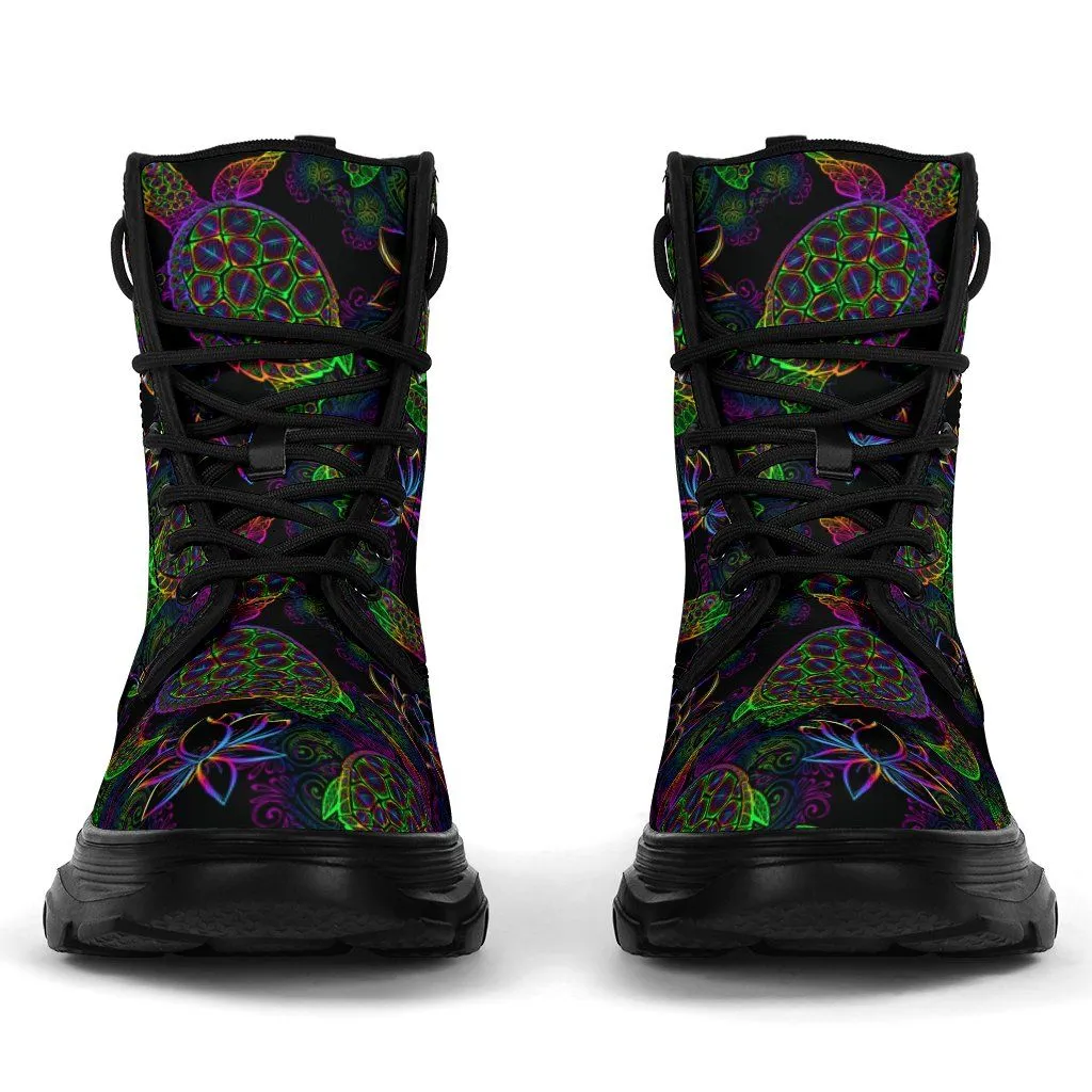 Sea Turtle Chunky Boots