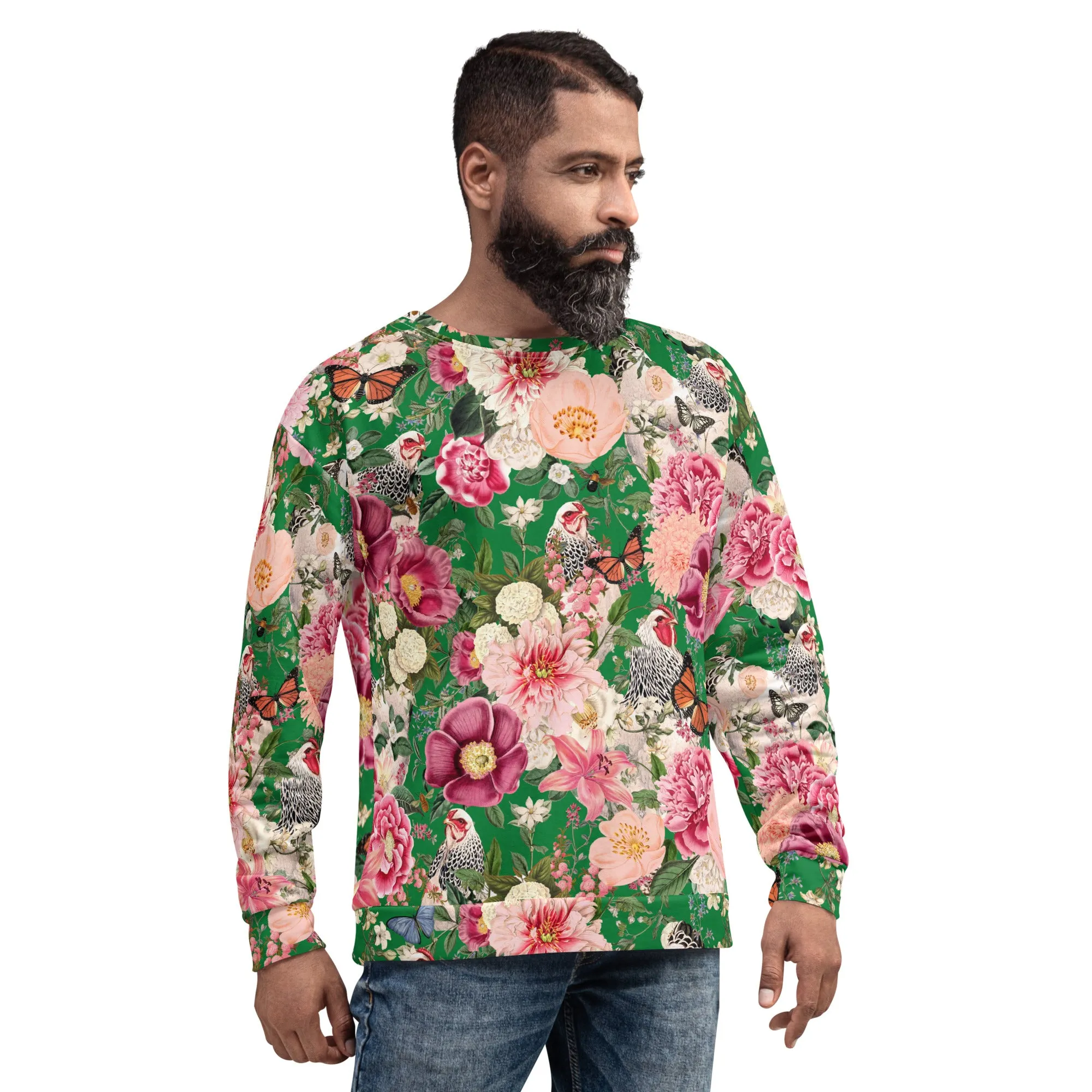 Secret Chicken Garden Crewneck, light brahma
