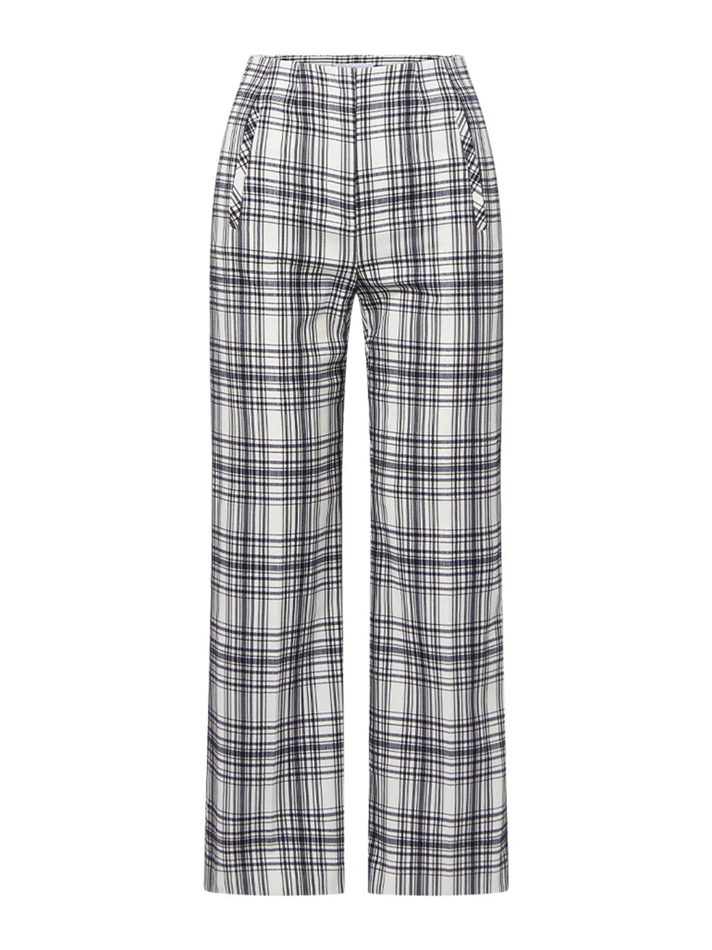 Veronica Beard Dova Pant in Ivory/Navy