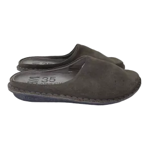 VIBAe Roma suede slippers, grey | 35