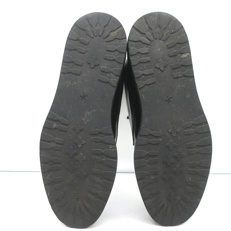 WANT Les Essentiels Derby Boots Menara Black Leather Size 41 Wedge Ankle Boots