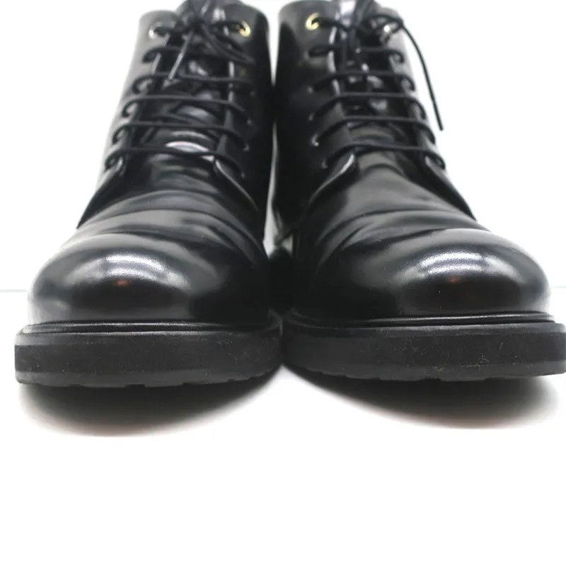 WANT Les Essentiels Derby Boots Menara Black Leather Size 41 Wedge Ankle Boots