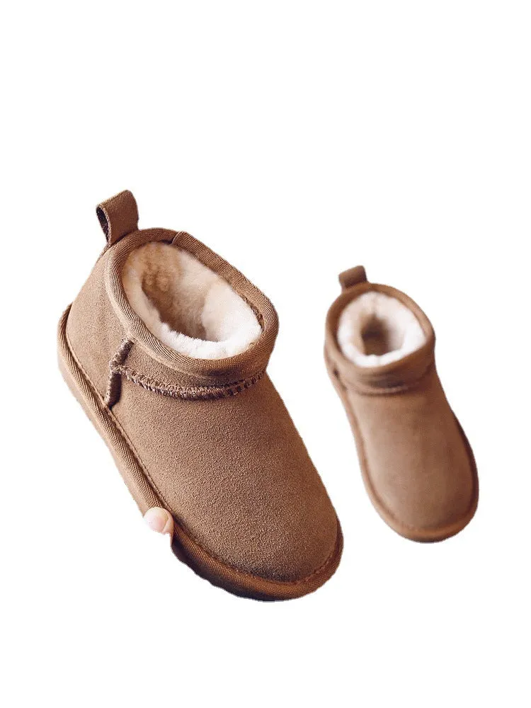 Winter Children Insulated Cotton-padded Shoes Boys Snow Boots