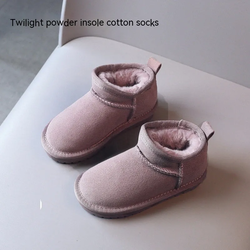Winter Children Insulated Cotton-padded Shoes Boys Snow Boots