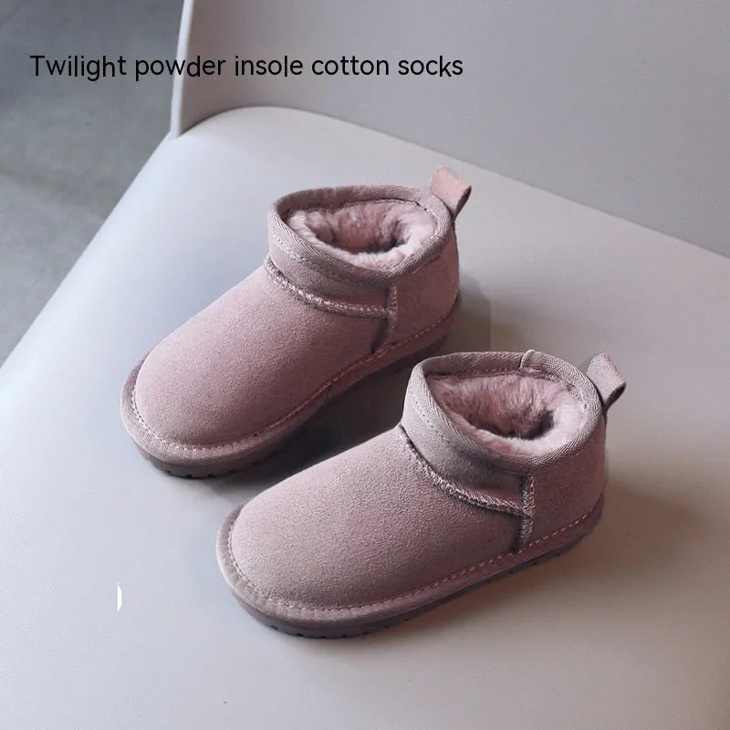 Winter Children Insulated Cotton-padded Shoes Boys Snow Boots