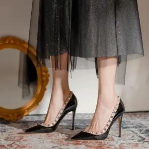 Women's Patent Leather High Heel Shoes