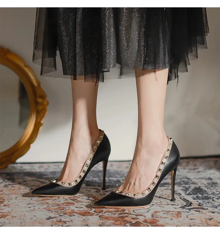 Women's Patent Leather High Heel Shoes