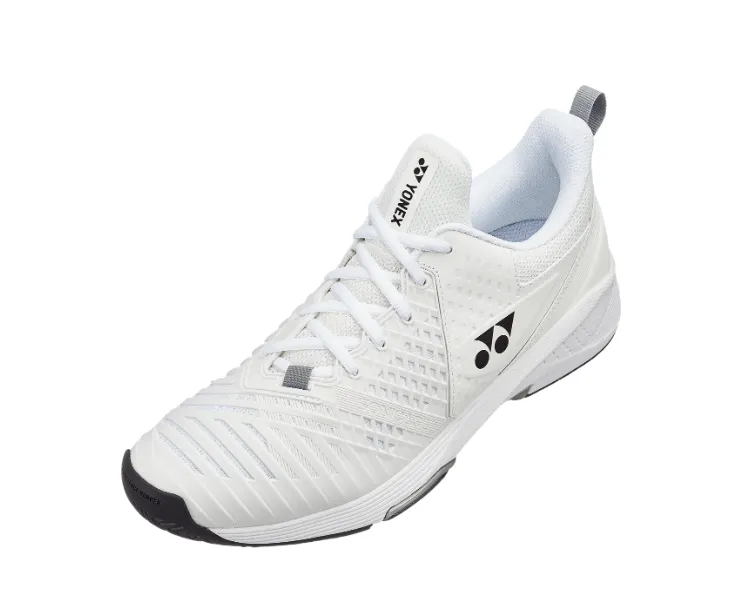 Yonex Men's Sonic Cage 3 Wide All Court (White)